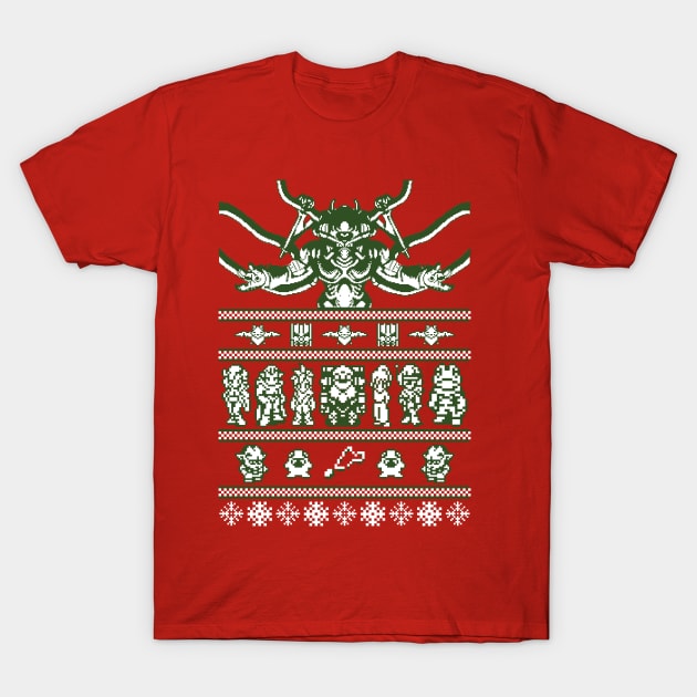 Chrono Christmas ugly sweater T-Shirt by LegendaryPhoenix